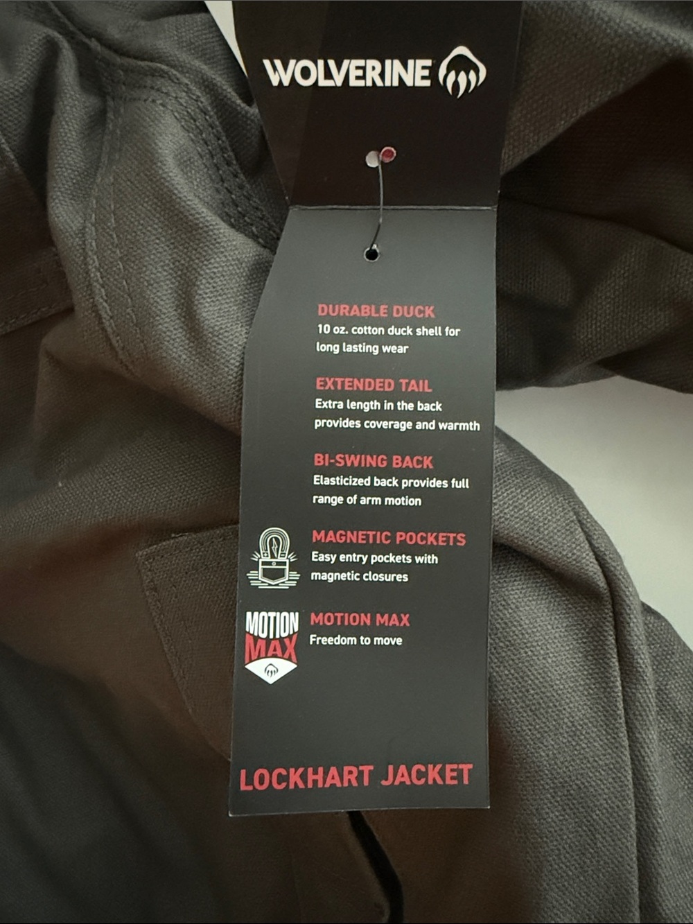 Wolverine nwt size large Men's Granite Lockhart Jacket Hooded - Picture 6 of 6